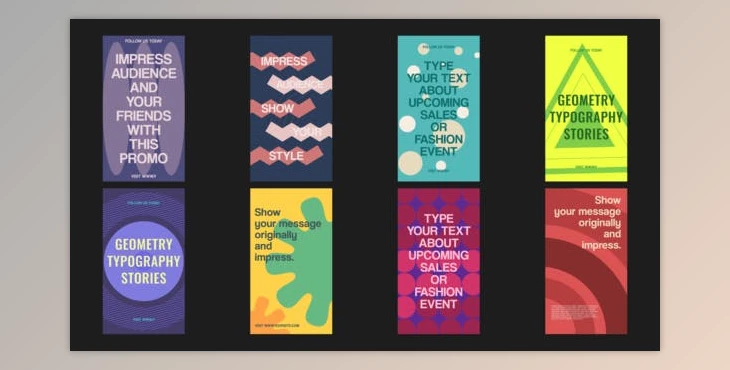 Download Geometry Typography Stories (Videohive 43220764) - AE Project
