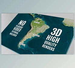 Download 3D Physical Map – South America (Videohive 44036524) - AE Project