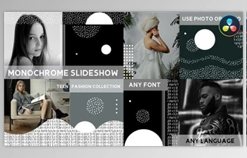 Download Monochrome Slideshow for <span class='badge badge-warning'>DaVinci</span> <span class='badge badge-warning'>Resolve</span> (<span class='badge badge-warning'>Videohive</span> 43362089)