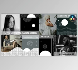 Download Monochrome Slideshow for DaVinci Resolve (Videohive 43362089)