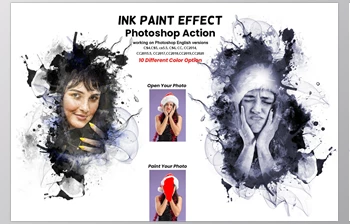 Download Ink Paint <span class='badge badge-warning'>Effect</span> Photoshop Action <span class='badge badge-warning'>Creativemarket</span> - 13423281