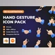 Download UI8 – Hand Gesture 3D Icon Pack