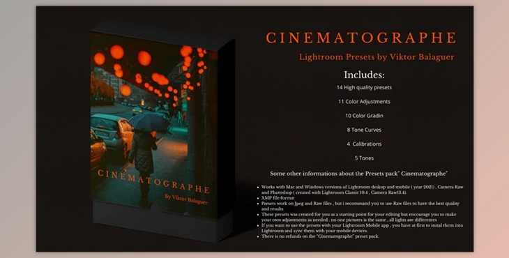 Download Viktor Balaguer – Cinematographe Presets