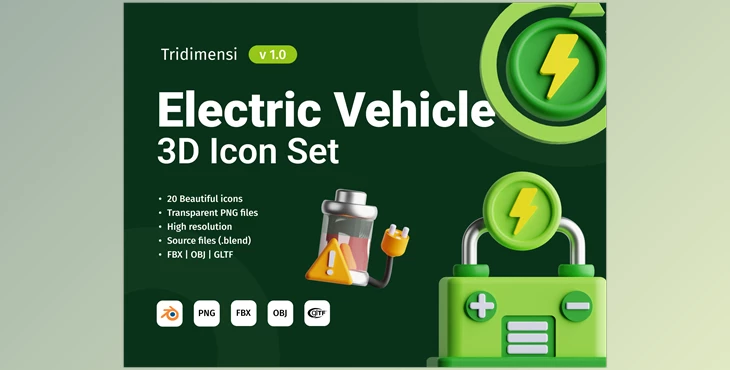 Download UI8 – 3D Electric Vehicle