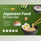 Download UI8 – 3D Japanese Food V1