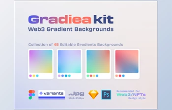 Download UI8 – Gradiea <span class='badge badge-warning'>Kit</span> – Web3 Gradient Backgrounds