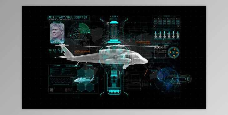 Download HUD Info Miltary Helicopter (Videohive 44173212) - AE Project