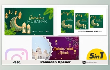 Download <span class='badge badge-warning'>Ramadan</span> Opener 5 in 1 (Videohive 43988778) - AE Project