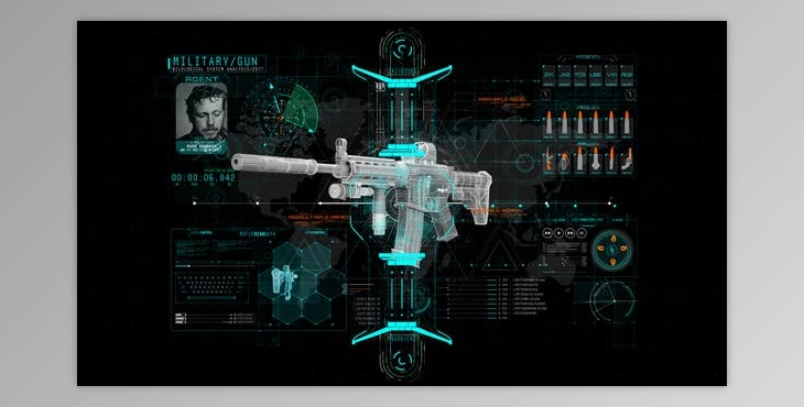 Download HUD Info Miltary Rifle (Videohive 44193526) - AE Project