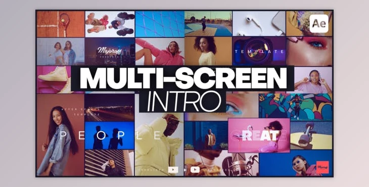 Download Multi-Screen Intro (Videohive 43901760) - AE Project