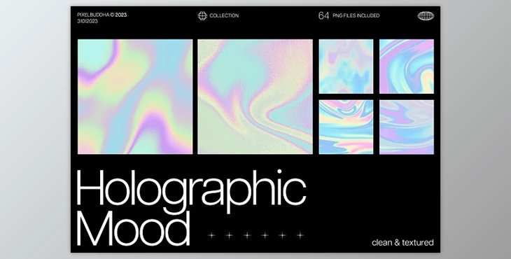 Download Holographic Mood Textures Creativemarket - 12718181