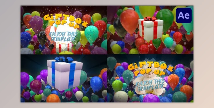 Download Gift Box Pop Up for After Effects (Videohive 43751731) - AE Project