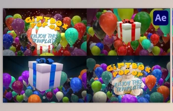 Download Gift <span class='badge badge-warning'>Box</span> Pop Up for After Effects (Videohive 43751731) - AE Project