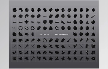 Download <span class='badge badge-warning'>UI8</span> – <span class='badge badge-warning'>3D</span> Black Shapes Collection