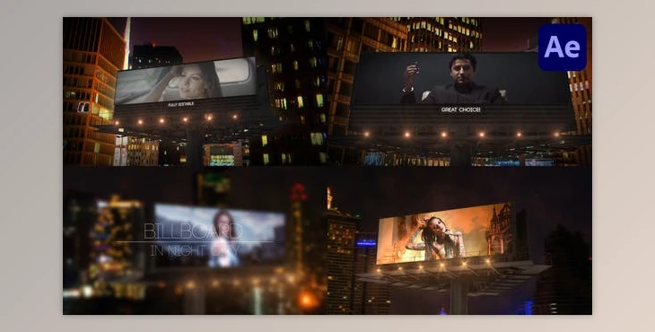 Download Billboard In Night City for After Effects (Videohive 44390718) - AE Project