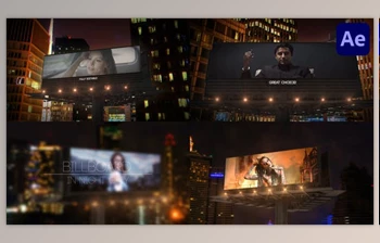 Download <span class='badge badge-warning'>Billboard</span> In Night City for After Effects (Videohive 44390718) - AE Project