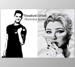 Download Threshold Effect Photoshop Action Creativemarket - 13454617