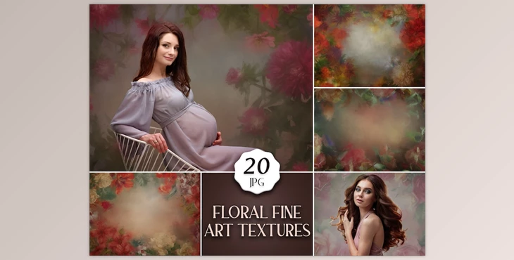 Download 20 Floral Fine Art Textures for Photoshop