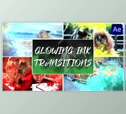 Download Glowing Ink Transitions for After Effects (Videohive 44503032) - AE Project