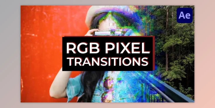 Download RGB Pixel Transitions for After Effects (Videohive 44452835) - AE Project
