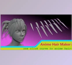 Download Blender Plugin – Anime Hair Maker