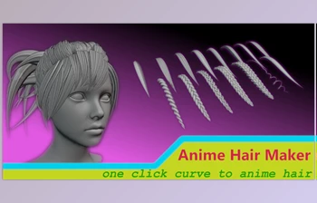 Download Blender Plugin – Anime Hair <span class='badge badge-warning'>Maker</span>