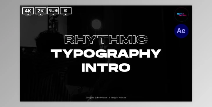 Download Rhythmic Typography Intro (Videohive 44475428) - AE Project