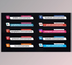 Download Social Media Lower Thirds (Videohive 44659126) - AE Project