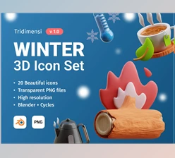 Download 3D Winter Transparent PNG