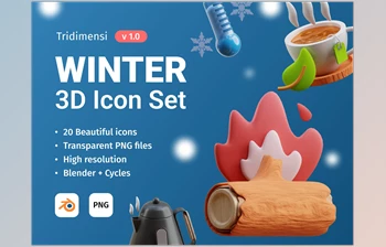 Download 3D Winter Transparent <span class='badge badge-warning'>PNG</span>
