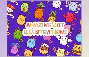 Download Amazing Cat <span class='badge badge-warning'>Illustrations</span>