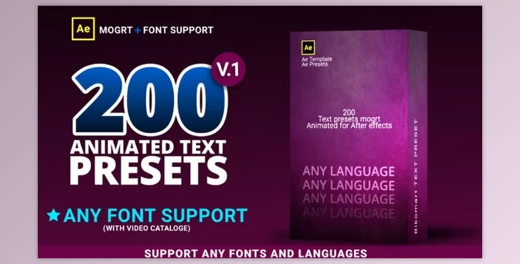 Download Motion Array 200 Text Presets