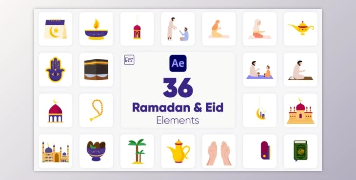Download Ramadan & Eid Elements For After Effects (Videohive 44700176) - AE Project