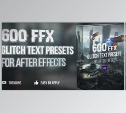 Download Motion Array 600 Glitch Text Presets