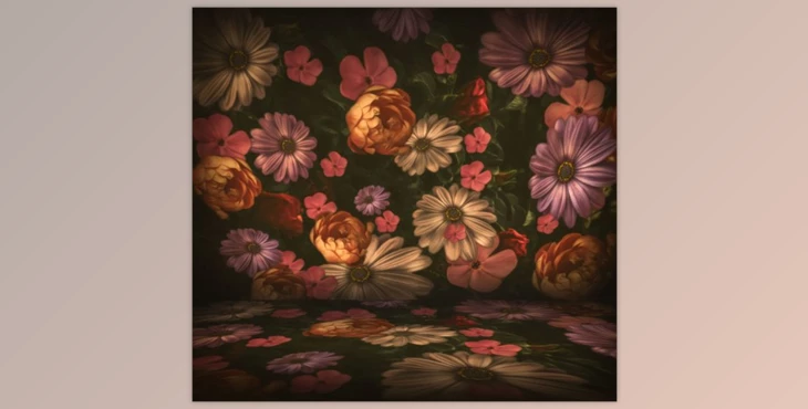 Download FOCUS with CA Nail – Vintage Floral Wall & Floor Digital Backgounds