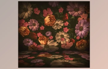 Download FOCUS with CA Nail – Vintage Floral Wall & <span class='badge badge-warning'>Floor</span> Digital Backgounds