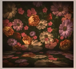Download FOCUS with CA Nail – Vintage Floral Wall & Floor Digital Backgounds
