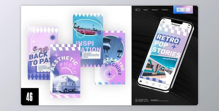Download Retro Instagram Stories (Videohive 44872273) - AE Project