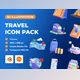 Download UI8 – Travel 3D Icon Pack