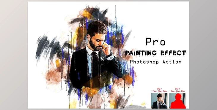 Download Pro Painting Effect Photoshop Action CreativeMarket - 14485324