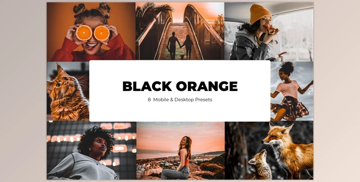 Download Creativemarket – BLACK ORANGE Lightroom Presets