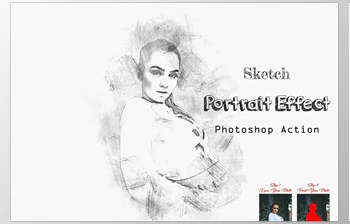 Download Sketch Portrait <span class='badge badge-warning'>Effect</span> Photoshop Action <span class='badge badge-warning'>Creativemarket</span> - 14477244