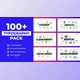 Download 100 Typography Scenes Pack (Videohive 39082765) - AE Project