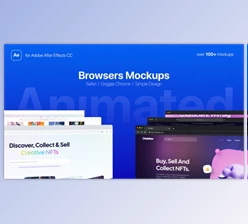 Download Animated Web Browsers Mockups (Videohive 44591591) - AE Project