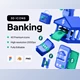 Download UI8 – Multiangle 3D Banking Icons