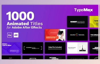 Download TypoMax – 1000 <span class='badge badge-warning'>Animated</span> Titles for After Effects (Videohive 39625348) - AE Project