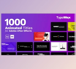 Download TypoMax – 1000 Animated Titles for After Effects (Videohive 39625348) - AE Project
