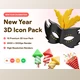 Download UI8 – New Year Celebration 3D Icon