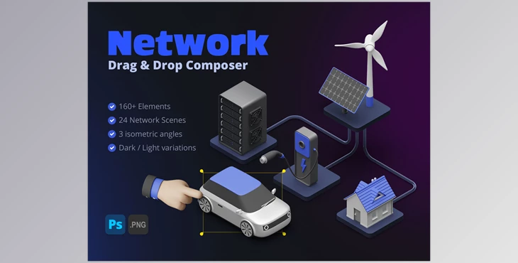 Download UI8 – Network – 3D Scene Composer