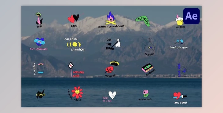 Download Cartoon Acid Titles for After Effects (Videohive 44912996) - AE Project